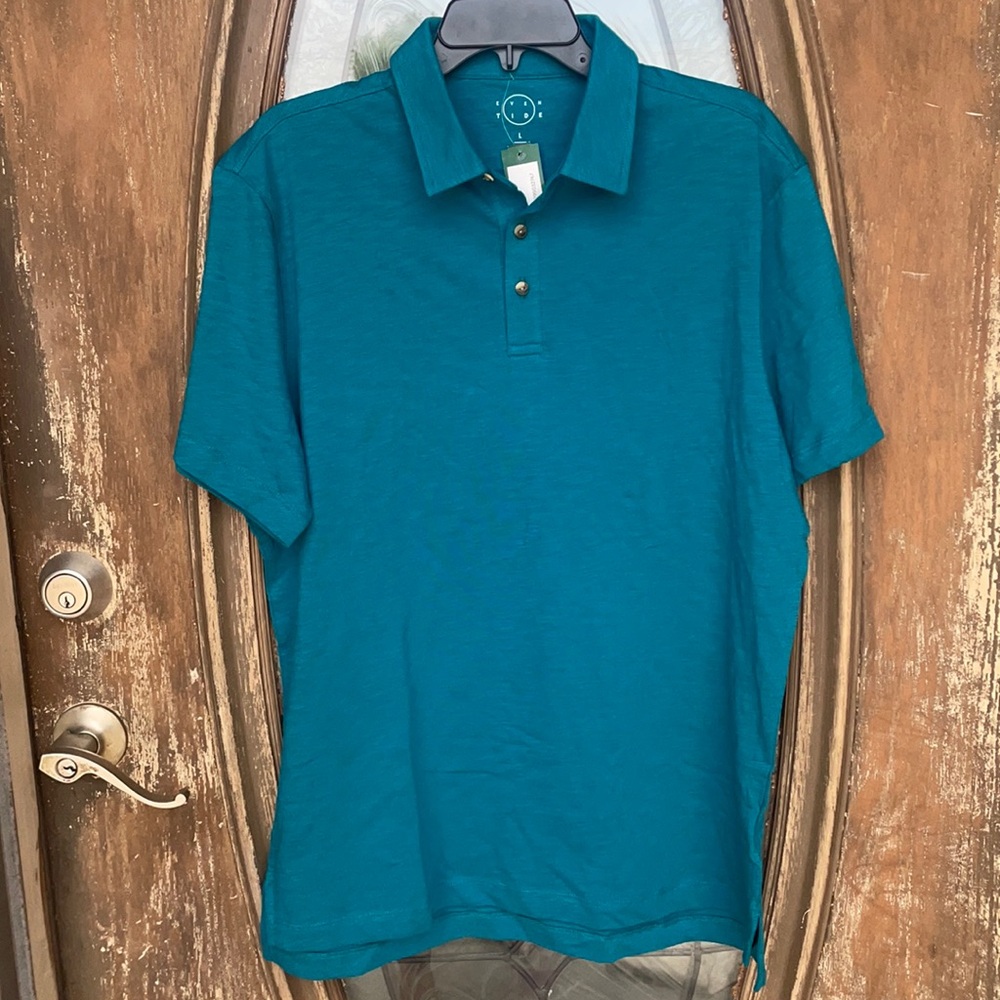 NEW EVEN TIDE X Stitch Fix Ryen POLO SHIRT! Large